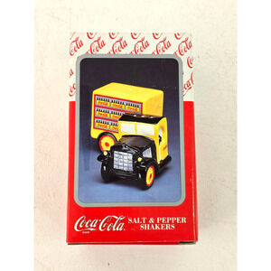 1997 Coca Cola Delivery Truck Salt And Pepper Shakers